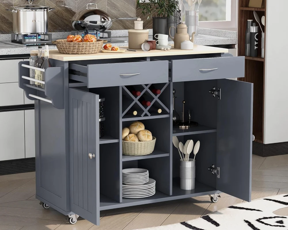 cart on wheels for kitchen