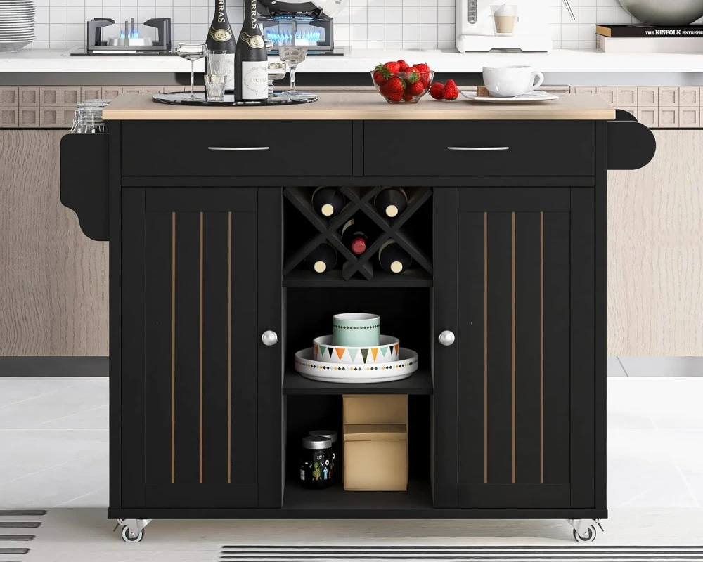 kitchen cabinet with wheels